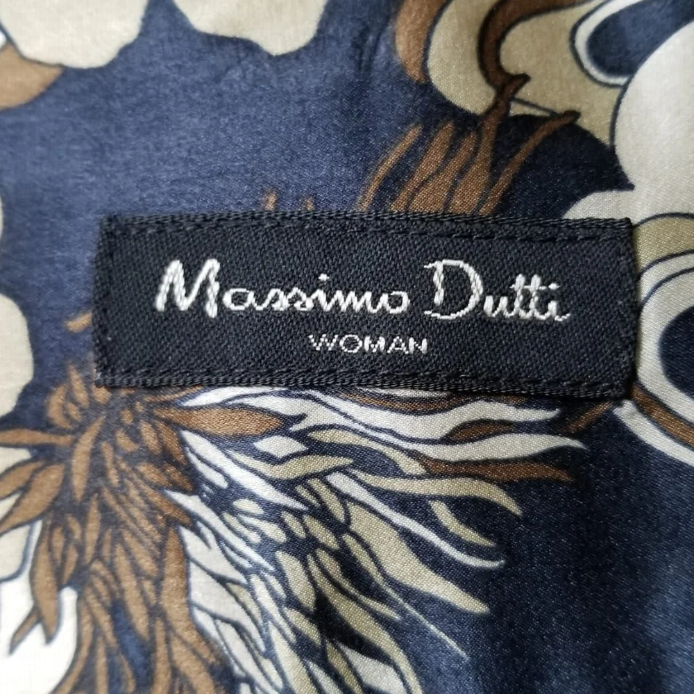 Massimo Dutti silk floral midi skirt size 6 - Picture 2 of 5